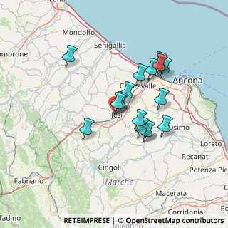 Mappa Via G. Radiciotti, 60035 Jesi AN, Italia (12.08688)