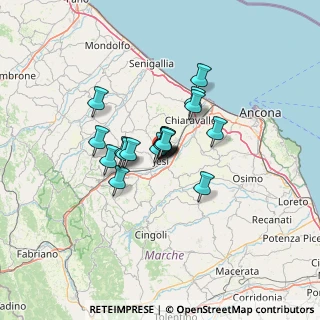 Mappa Via Castelfidardo, 60035 Jesi AN, Italia (8.35611)