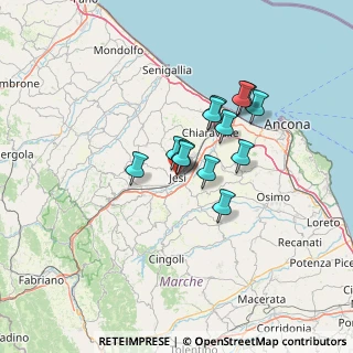 Mappa Via Castelfidardo, 60035 Jesi AN, Italia (9.81462)