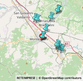 Mappa Via Telfiro Tarchi, 52025 Montevarchi AR, Italia (3.03769)