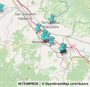 Mappa Via Telfiro Tarchi, 52025 Montevarchi AR, Italia (3.3275)