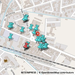 Mappa Via Guglielmo Marconi, 52025 Montevarchi AR, Italia (0.09259)