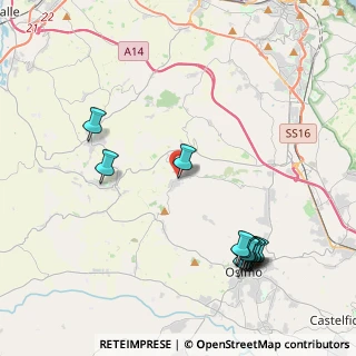 Mappa Via dei Bastioni, 60020 Offagna AN, Italia (4.98083)