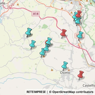 Mappa Via dei Bastioni, 60020 Offagna AN, Italia (4.71214)