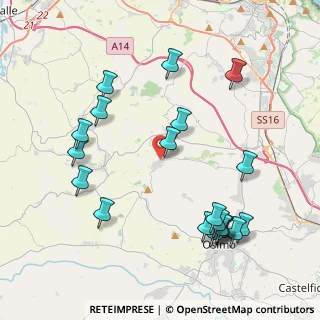 Mappa Via dei Bastioni, 60020 Offagna AN, Italia (4.7635)