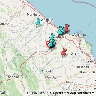 Mappa Via Libero Leonardi, 60035 Jesi AN, Italia (8.40733)
