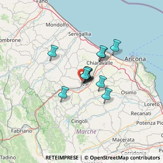 Mappa Via Libero Leonardi, 60035 Jesi AN, Italia (8.2275)