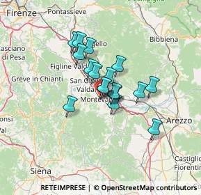 Mappa Via Antonio Gramsci, 52025 Montevarchi AR, Italia (8.79056)