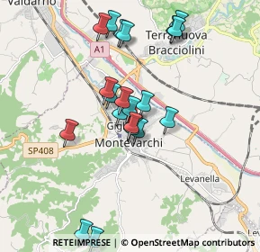 Mappa Via Antonio Gramsci, 52025 Montevarchi AR, Italia (1.7605)