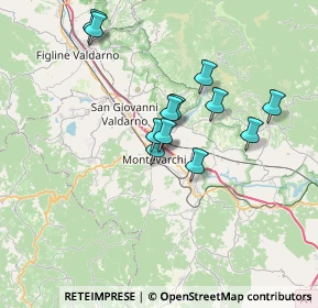 Mappa Via Podgora, 52025 Montevarchi AR, Italia (5.92167)
