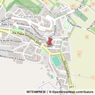 Mappa Via Martiri della Libertà,  10, 60021 Camerano, Ancona (Marche)