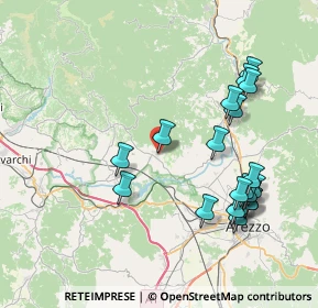 Mappa Via delle Pescaie, 52029 Castiglion Fibocchi AR, Italia (8.75)