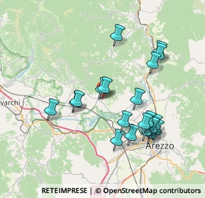 Mappa Via delle Pescaie, 52029 Castiglion Fibocchi AR, Italia (7.533)