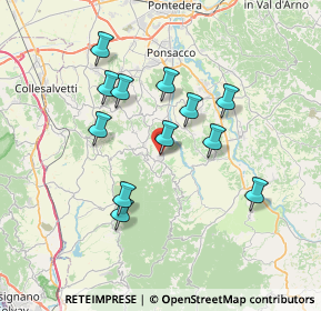 Mappa Via Cavour, 56035 Casciana Terme Lari PI, Italia (6.61333)