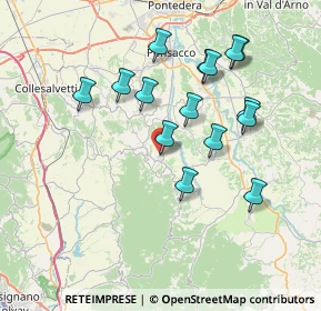 Mappa Via Cavour, 56035 Casciana Terme Lari PI, Italia (7.30067)