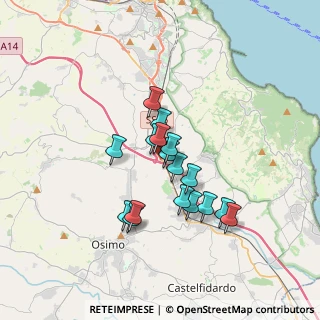 Mappa Via Achille Grandi, 60027 Osimo AN, Italia (2.78529)
