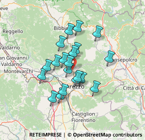 Mappa Località ponte alla Chiassa, 52100 Arezzo AR, Italia (10.794)