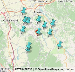 Mappa Via XX Settembre, 56035 Casciana Terme Lari PI, Italia (6.6225)