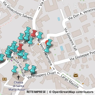 Mappa Via XX Settembre, 56034 Casciana Terme Lari PI, Italia (0.08929)