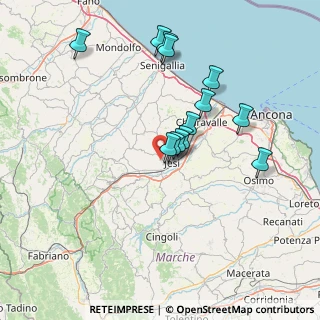 Mappa Via Tabano, 60035 Jesi AN, Italia (13.89615)