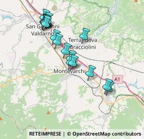 Mappa Via Montenero, 52025 Montevarchi AR, Italia (3.67176)