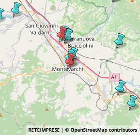 Mappa Via Carso, 52025 Montevarchi AR, Italia (5.00786)