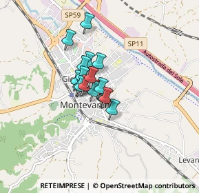 Mappa Via Montenero, 52025 Montevarchi AR, Italia (0.48688)