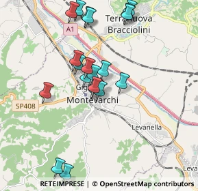 Mappa Via Montenero, 52025 Montevarchi AR, Italia (1.913)