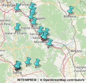 Mappa Via Montenero, 52025 Montevarchi AR, Italia (17.56263)