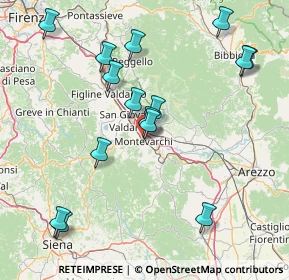 Mappa Via Montenero, 52025 Montevarchi AR, Italia (17.60533)