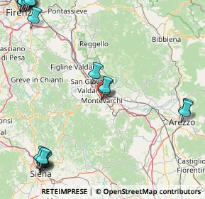 Mappa Via Montenero, 52025 Montevarchi AR, Italia (28.147)