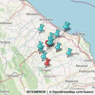 Mappa Viale M. L. King - Liceo, 60035 Jesi AN, Italia (9.13)