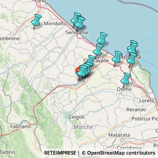 Mappa Viale M. L. King - Liceo, 60035 Jesi AN, Italia (15.27125)