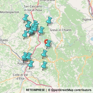 Mappa Strada Provinciale Castellina in Chianti, 50021 Barberino Val D'elsa FI, Italia (8.20789)