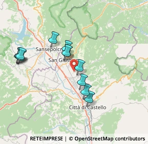 Mappa Località Ca' Matra, 06016 San Giustino PG, Italia (7.18667)