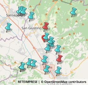 Mappa Località Ca' Matra, 06016 San Giustino PG, Italia (4.6975)
