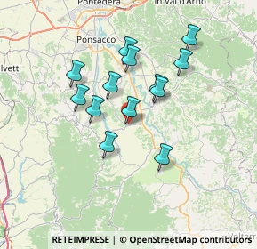 Mappa Via Pozzuolo, 56030 Terricciola PI, Italia (6.05231)