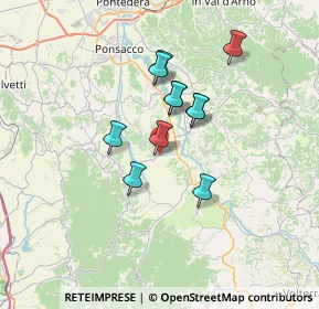 Mappa Via Pozzuolo, 56030 Terricciola PI, Italia (5.35545)