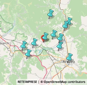 Mappa SP 1 Setteponti, 52029 Castiglion Fibocchi AR, Italia (6.94273)