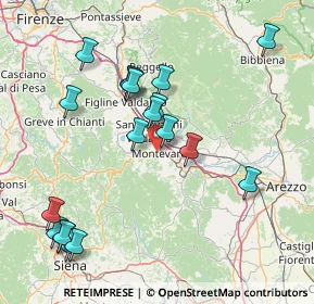 Mappa Via Chiantigiana, 52025 Montevarchi AR, Italia (17.64)