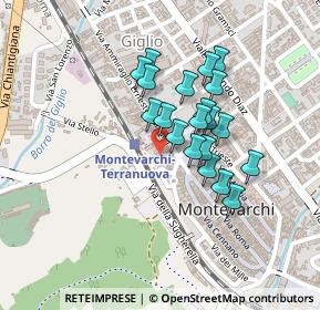 Mappa Piazza Giuseppe Mazzini, 52025 Montevarchi AR, Italia (0.175)