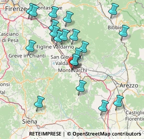 Mappa Piazza Giuseppe Mazzini, 52025 Montevarchi AR, Italia (17.052)