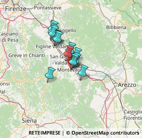 Mappa Piazza Donatori di Sangue, 52025 Montevarchi AR, Italia (8.53929)