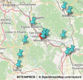 Mappa Piazza Donatori di Sangue, 52025 Montevarchi AR, Italia (17.81846)