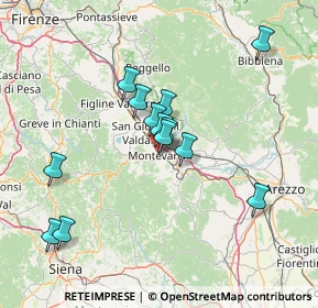 Mappa Via Sugherella, 52025 Montevarchi AR, Italia (13.07846)