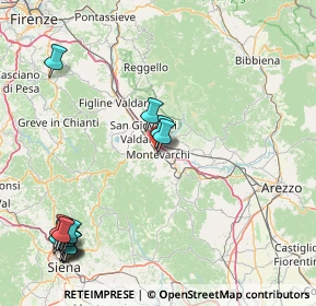 Mappa Piazza Vittorio Veneto, 52025 Montevarchi AR, Italia (23.45333)