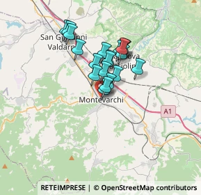 Mappa Piazza Vittorio Veneto, 52025 Montevarchi AR, Italia (2.5385)