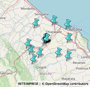 Mappa Vicolo Ubaldini, 60035 Jesi AN, Italia (8.98412)