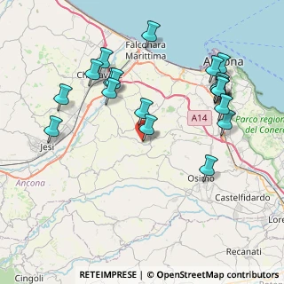 Mappa Via G. Matteotti, 60020 Polverigi AN, Italia (8.9965)