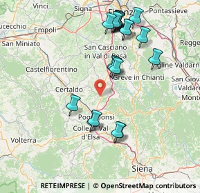 Mappa 50028 Barberino Val D'elsa FI, Italia (16.6875)